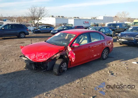 2013 Volkswagen Jetta 2.5L Se из США, поврежденный, VIN 3VWDP7AJ6DM430404